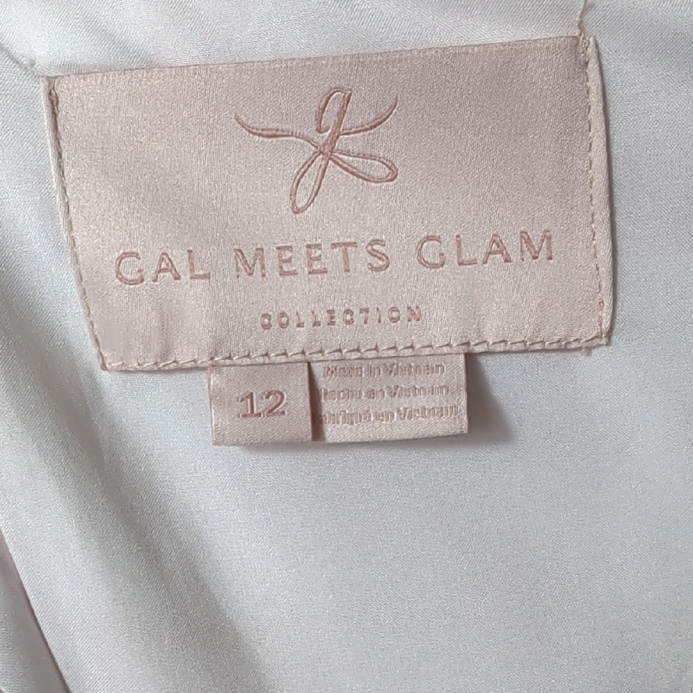 Gal Meets Glam Pink White Polly Cross Back Pleated Sundress 12 Retro Pin Up Vtg - Picture 15 of 16